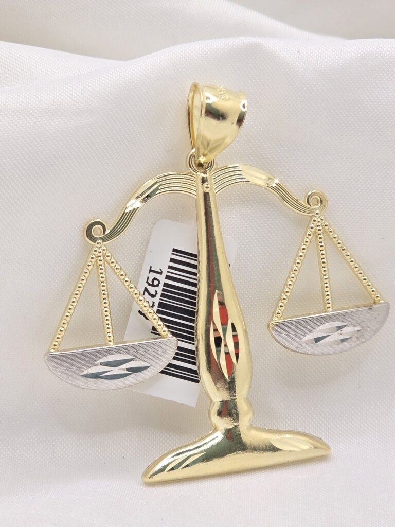 10K LIBRA ZODIAC SIGN PENDANT – JY Jewelry Wholesale