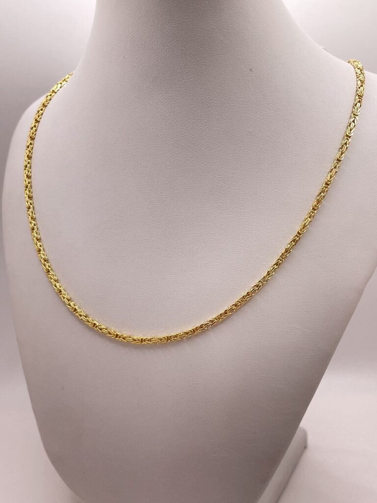 10K SOLID BYZENTINE CHAIN – 22" 3MM – JY Jewelry Wholesale