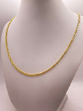 10K SOLID BYZENTINE CHAIN – 22" 3MM – JY Jewelry Wholesale