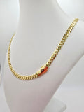 10K CERTIFIED PLAIN MONACO CHAIN – 20" 6.5MM – JY Jewelry Wholesale
