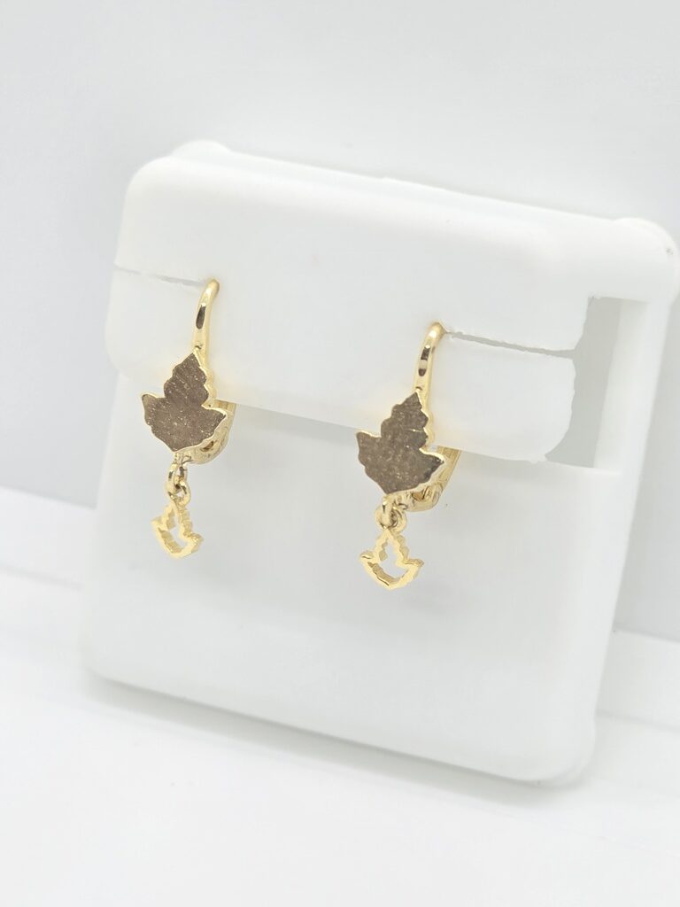 10K MAPLE LEAF EARRINGS – JY Jewelry Wholesale
