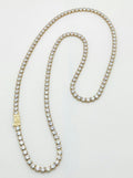10K TENNIS STYLE NECKLACE CZ – 20" 3.5MM – JY Jewelry Wholesale