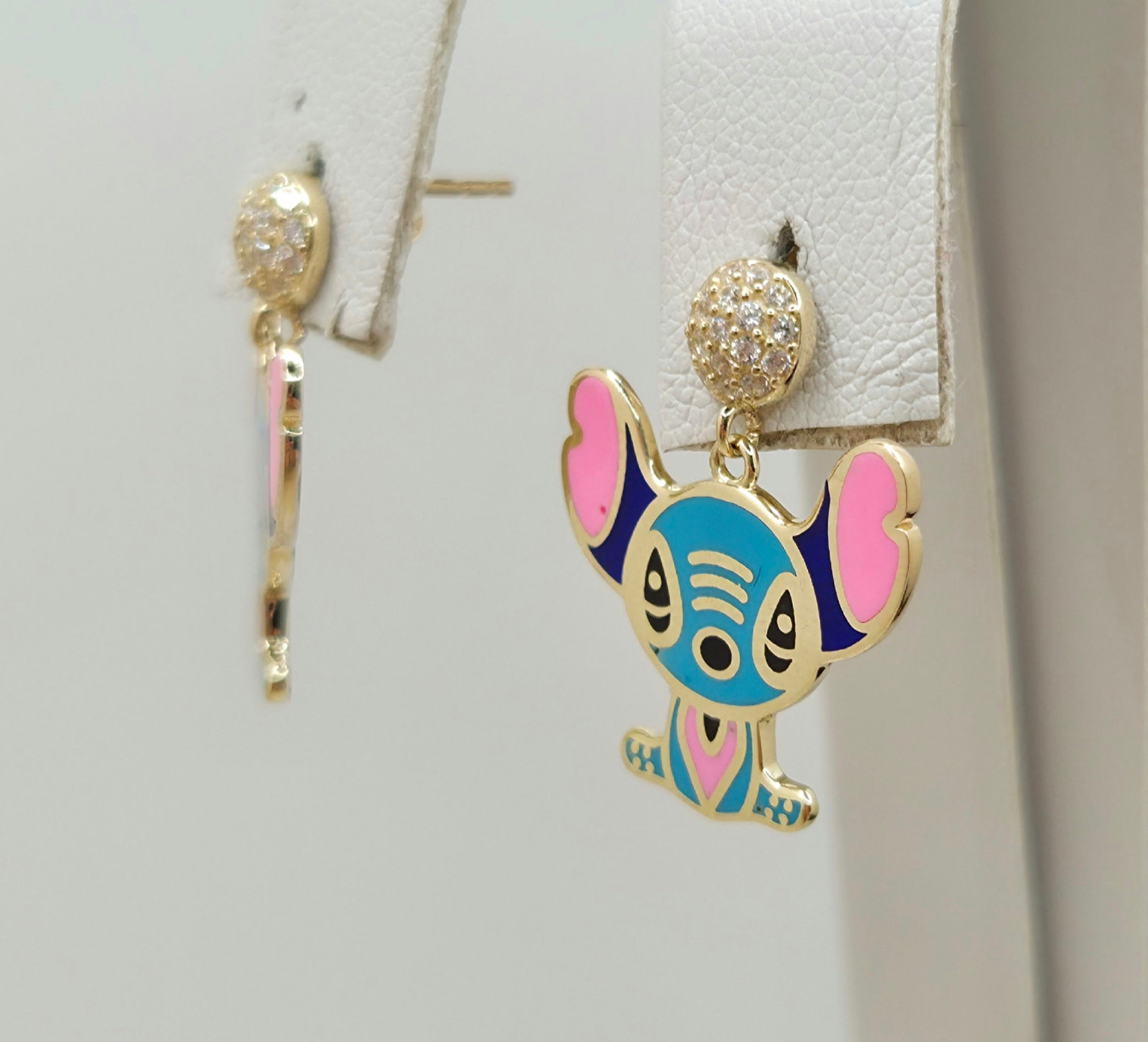 10K SKY BLUE FLAT STYLE EARRINGS – JY Jewelry Wholesale