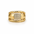 10K ELEGANTTHREE IN ONE DESIGN RING – 7 – JY Jewelry Wholesale