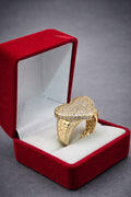 10K MODERN CZ LARGE HEART RING – 8-8.5 – JY Jewelry Wholesale