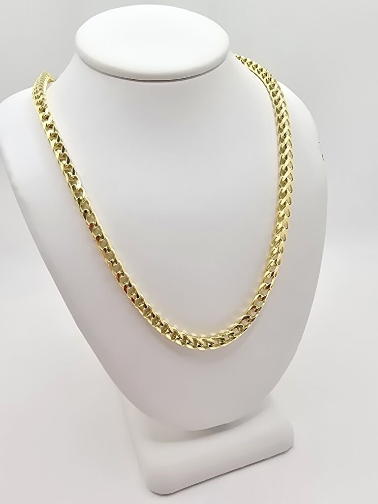 10K SOLID FRANCO CHAIN – 22" 3.5MM – JY Jewelry Wholesale