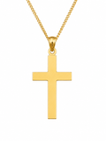 10K SMALL FLAT YELLOW CROSS PENDANT – JY Jewelry Wholesale