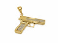 14K GUN PENDANT Size – JY Jewelry Wholesale