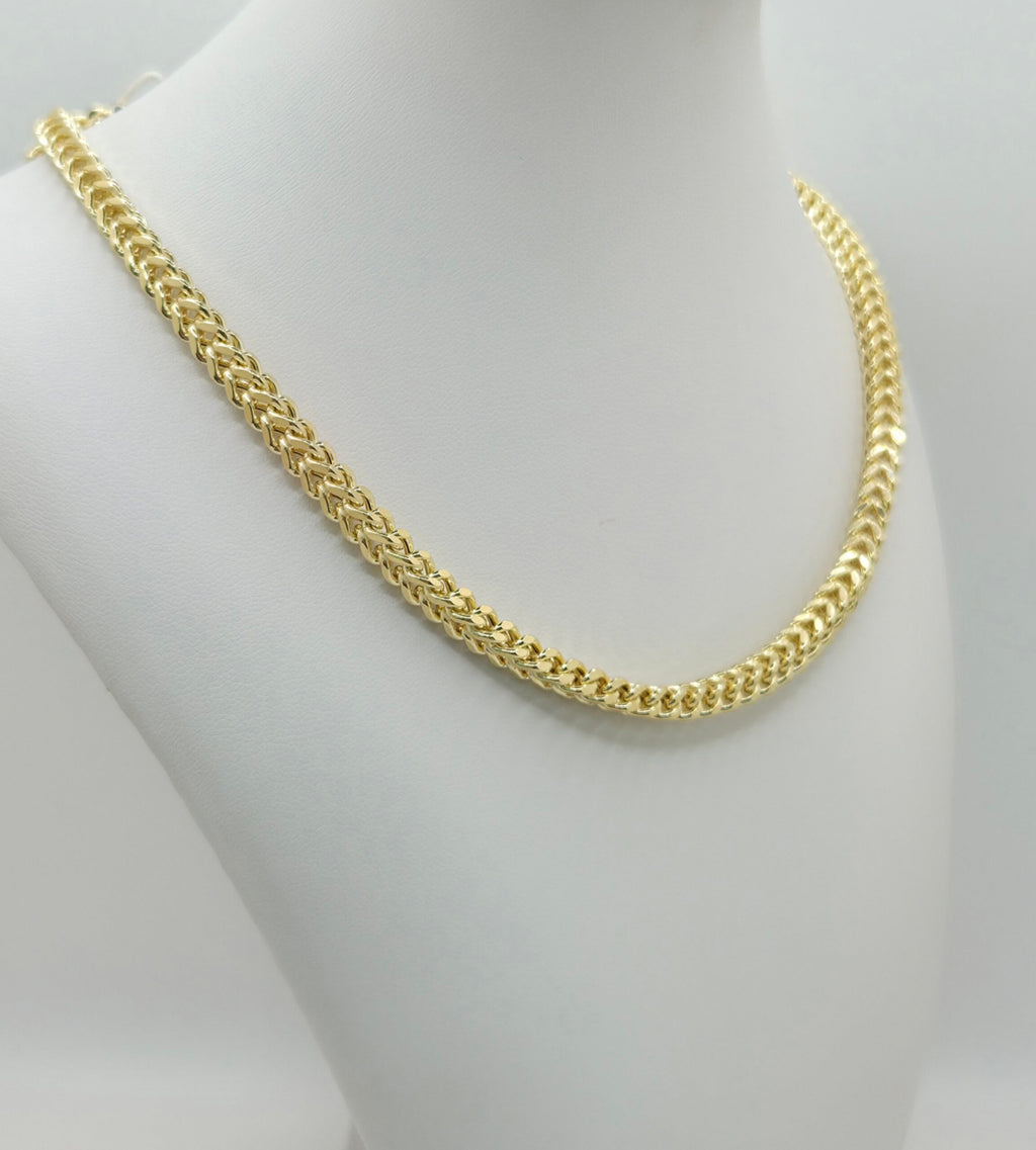 10K HOLLOW FRANCO CHAIN – 26" 5MM – JY Jewelry Wholesale