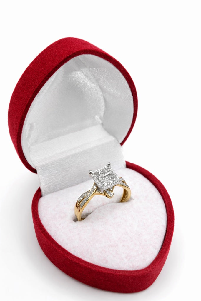 10K DELICATE SQUARE DIAMOND RING – 7 – JY Jewelry Wholesale