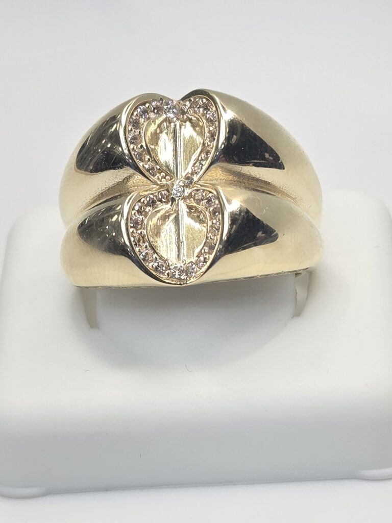 10K MODERN ABSTRACT DESIGN WOMAN'S RING – 8 – JY Jewelry Wholesale