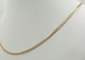 10K TWO TONE CUBAN CURB FLAT – 22" 4MM – JY Jewelry Wholesale