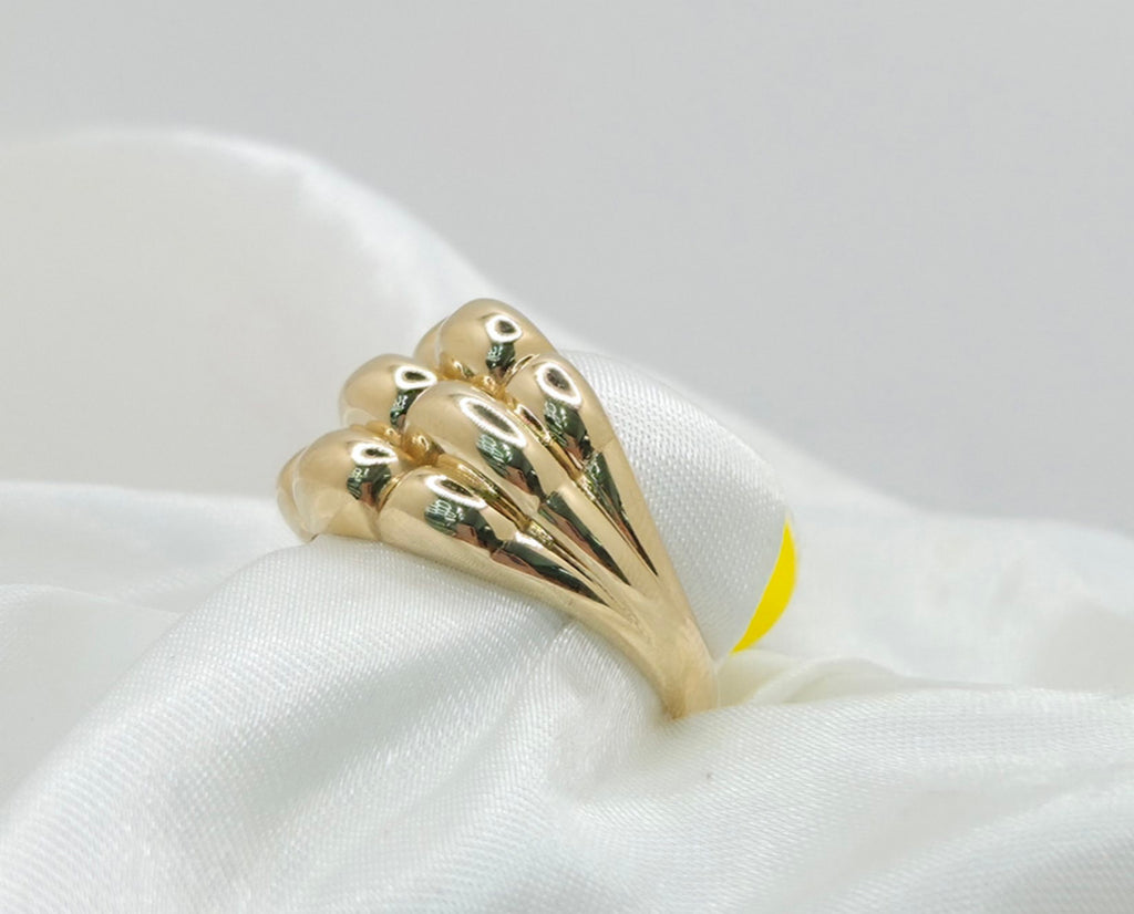 14K SMALL MODERN CORN DESIGN WOMEN'S RING – 7.5 – JY Jewelry Wholesale