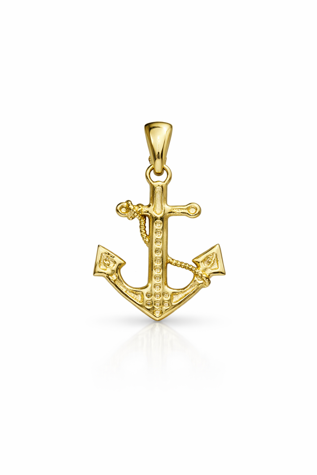 10K YELLOW GOLD ANCHOR DIAMOND PENDANT – JY Jewelry Wholesale