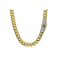 10K CERTIFIED MONACO CHAIN CZ CLOSURE – 11.5MM 24" – JY Jewelry Wholesale