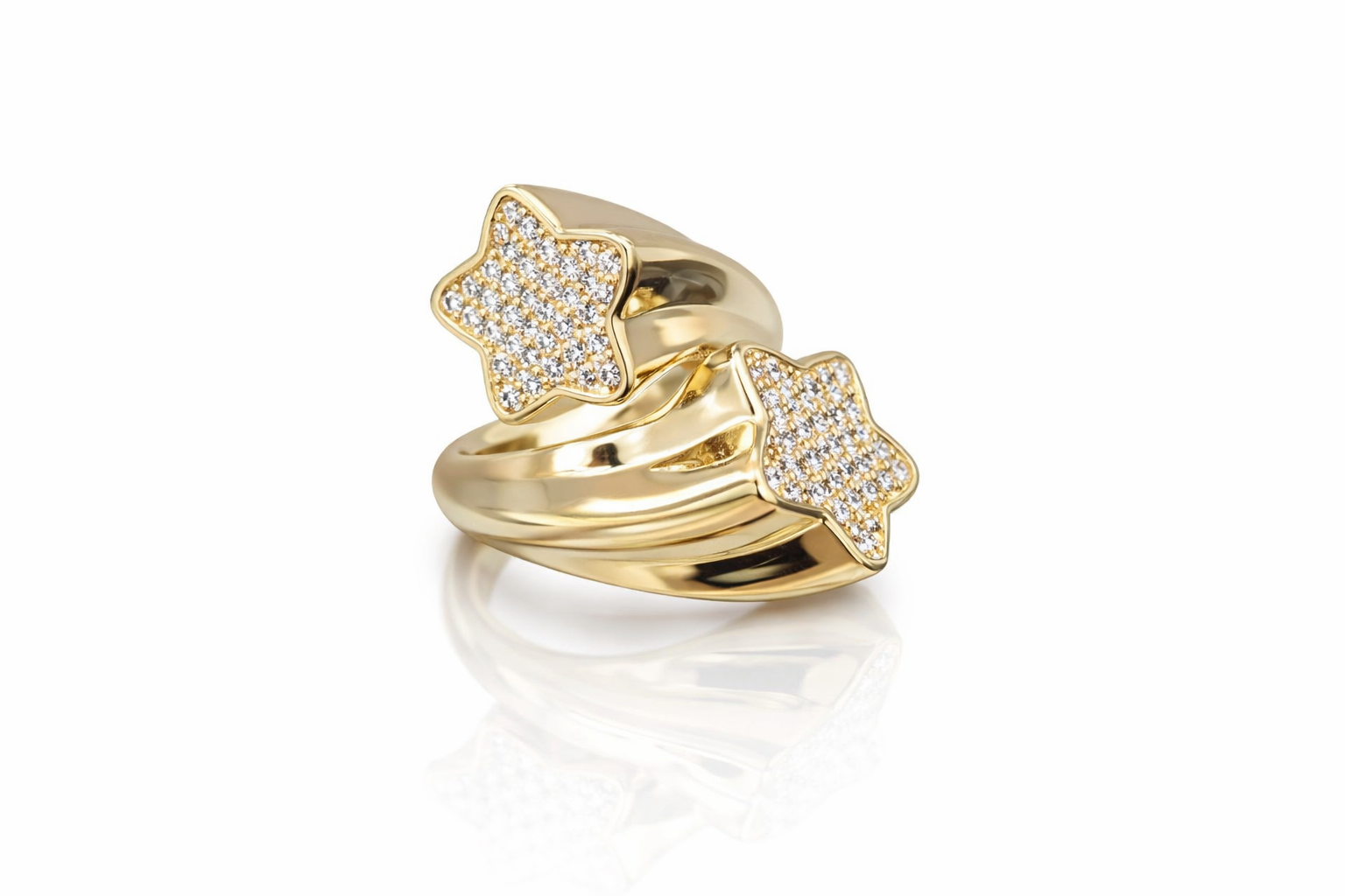 10K TWO STAR RING – 8.5 – JY Jewelry Wholesale
