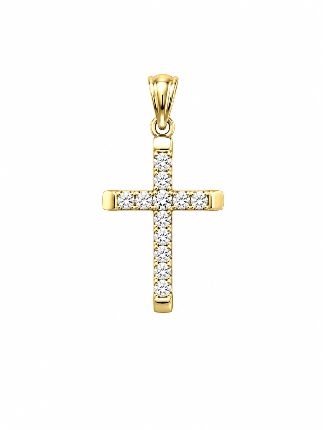 10K XS CZ CROSS PENDANT – XS – JY Jewelry Wholesale