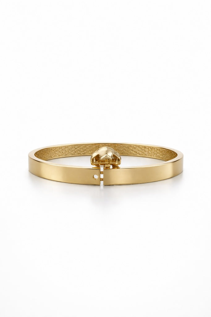 10K CZ SMALL HEART DETAIL CENTER BANGLE – JY Jewelry Wholesale