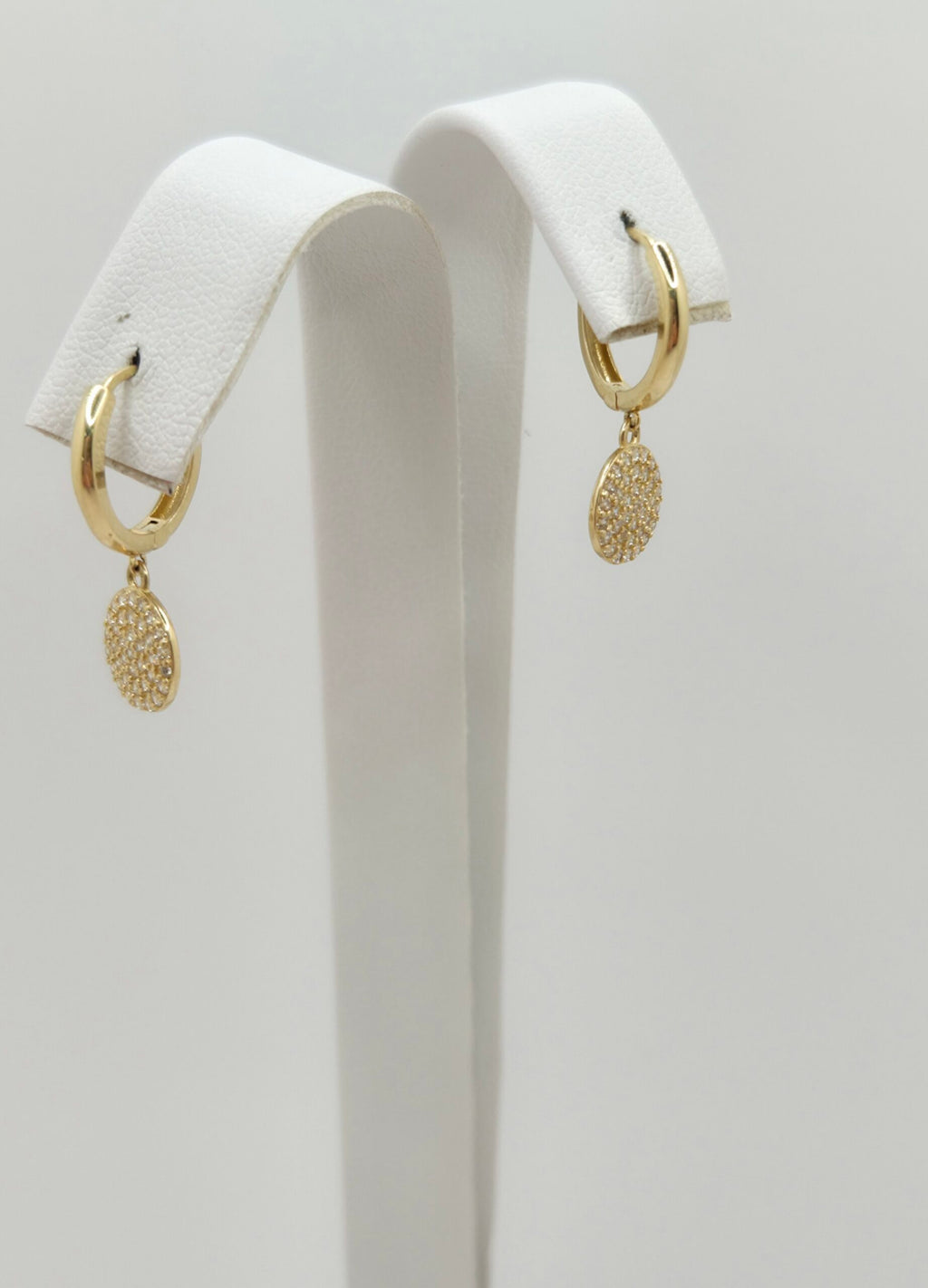 10K DELICATE CZ ROUND PENDANTS EARRINGS – JY Jewelry Wholesale