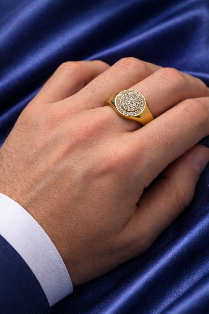 10K MODERN CZ ROUND RING – 10.5-11 – JY Jewelry Wholesale