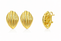 10K MODERN SHELL DESIGN OMEGA BACKS EARRINGS – JY Jewelry Wholesale