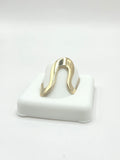 10K YELLOW GOLD ASYMETRIC WOMAN'S RING – 7/7.5/8 – JY Jewelry Wholesale