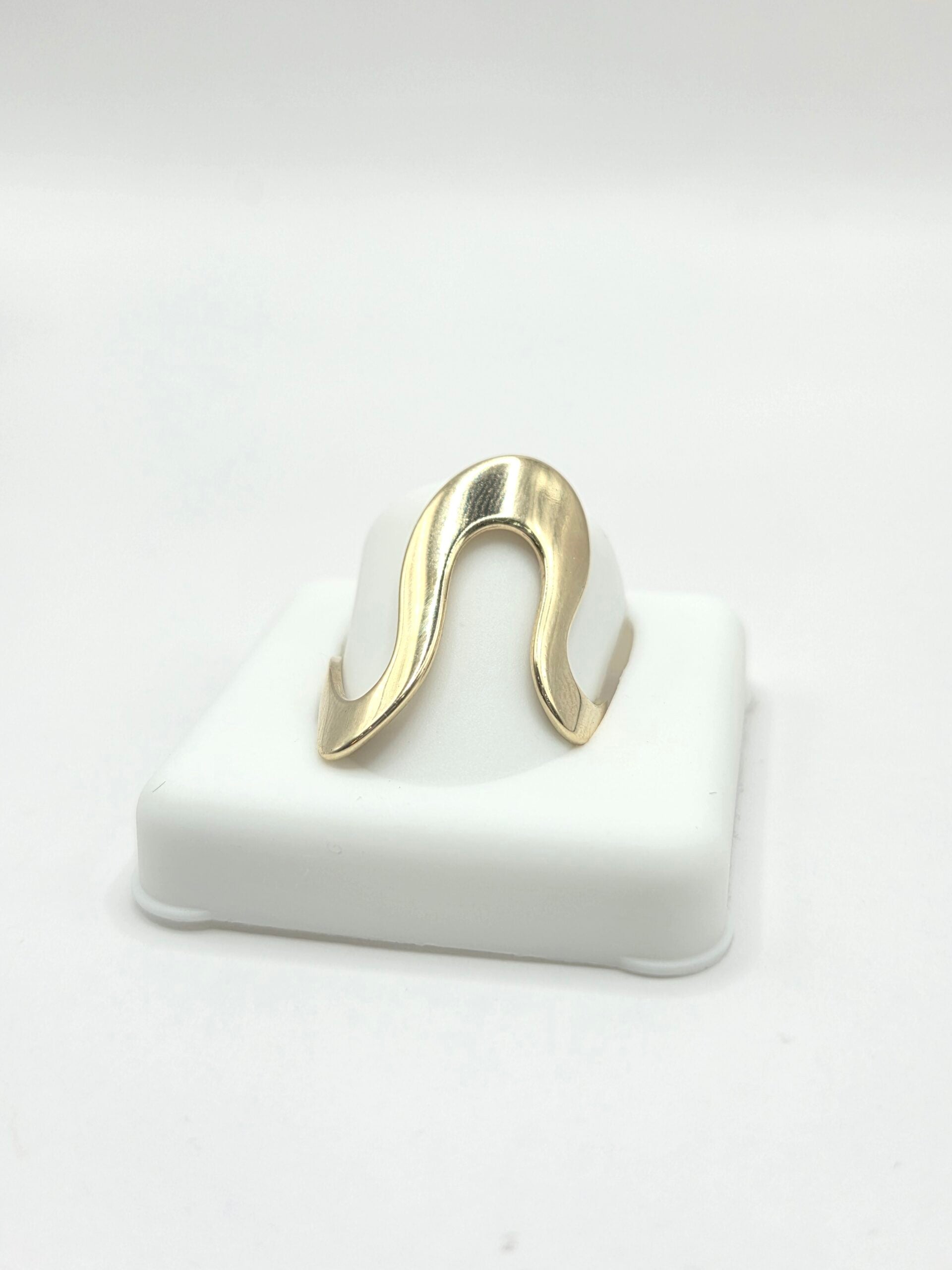 10K YELLOW GOLD ASYMETRIC WOMAN'S RING – 7/7.5/8 – JY Jewelry Wholesale