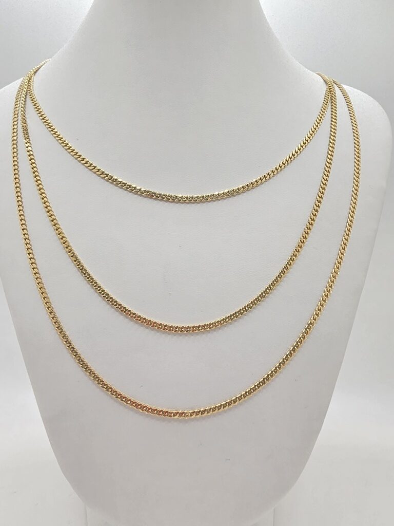 14K SOLID MIAMI CUBAN CHAIN – 18" 2.5MM – JY Jewelry Wholesale