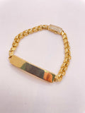 10K ID CHINO LINK STYLE BRACELET – 7" 5.5MM – JY Jewelry Wholesale