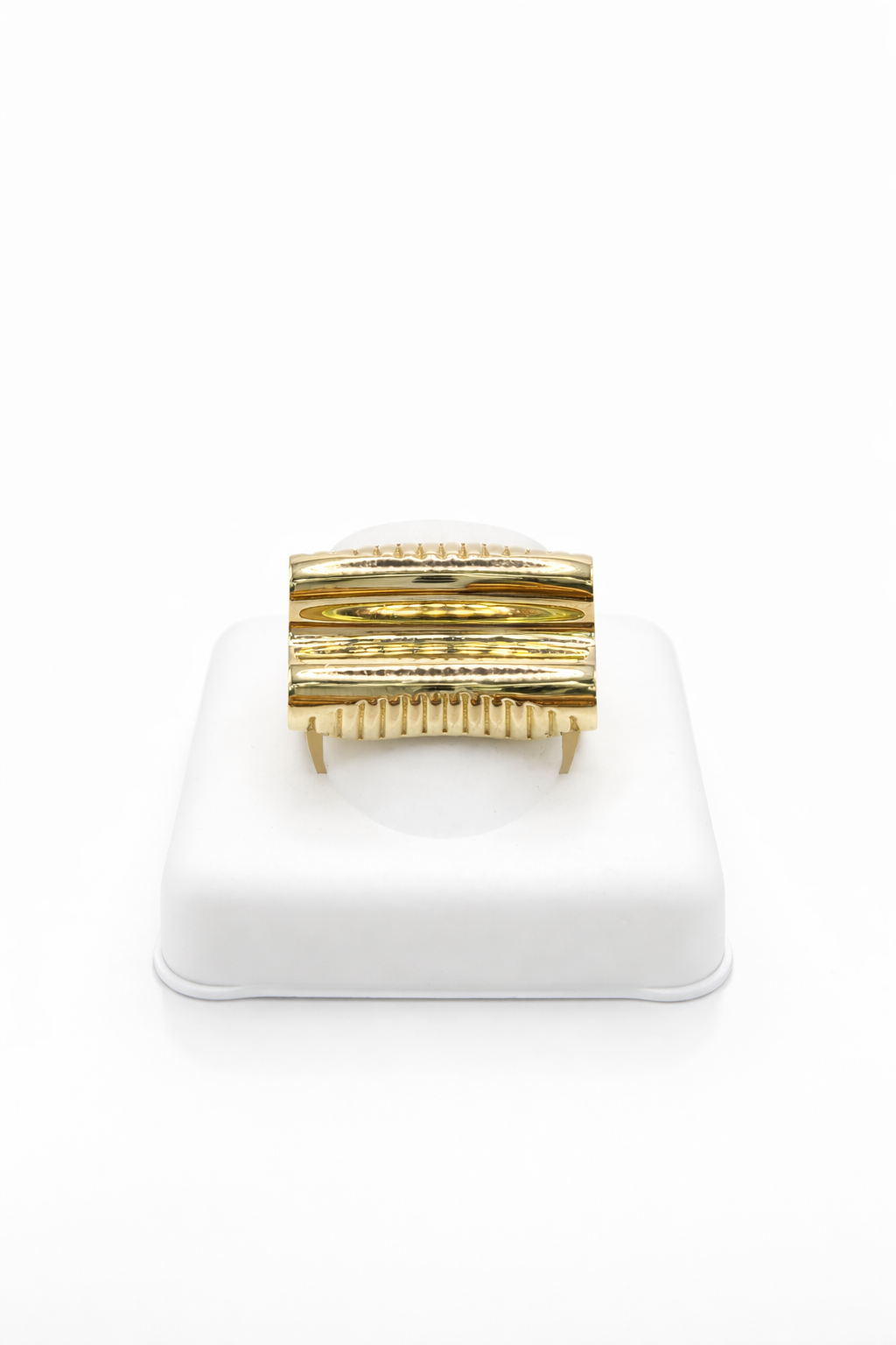 10K MODERN GEOMETRIC DESING RING – 7.5 – JY Jewelry Wholesale