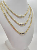 10K CERTIFIED MONACO CHAIN ??CZ CLOSURE – 20" 5MM – JY Jewelry Wholesale