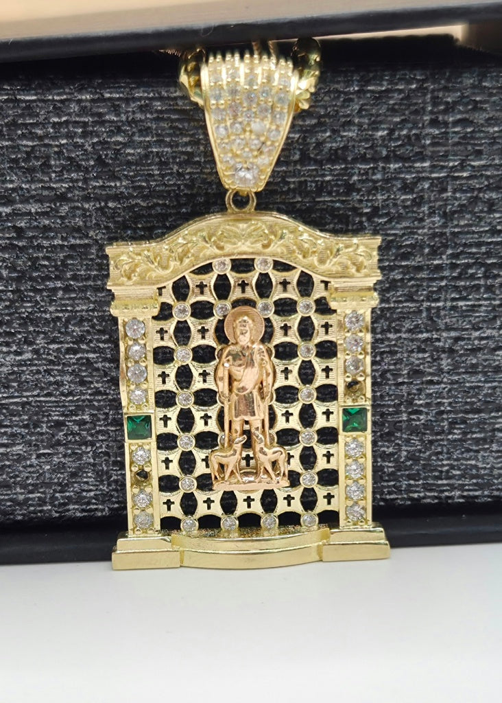 14K NET BACKGROUND HOUSE STYLE SAN LAZARO PENDANT – JY Jewelry Wholesale
