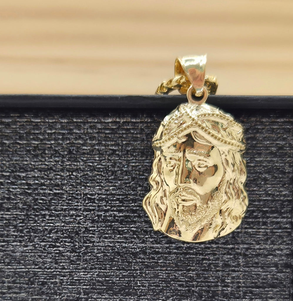 10K SMALL JESUS FACE PENDANT – JY Jewelry Wholesale
