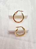 14K GREEK DESING STRAIGHT EDGE HOOPS EARRINGS – 2 2.5MM – JY Jewelry Wholesale