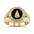 10K ROUND ONIX CARIDAD RING – 11.5 – JY Jewelry Wholesale