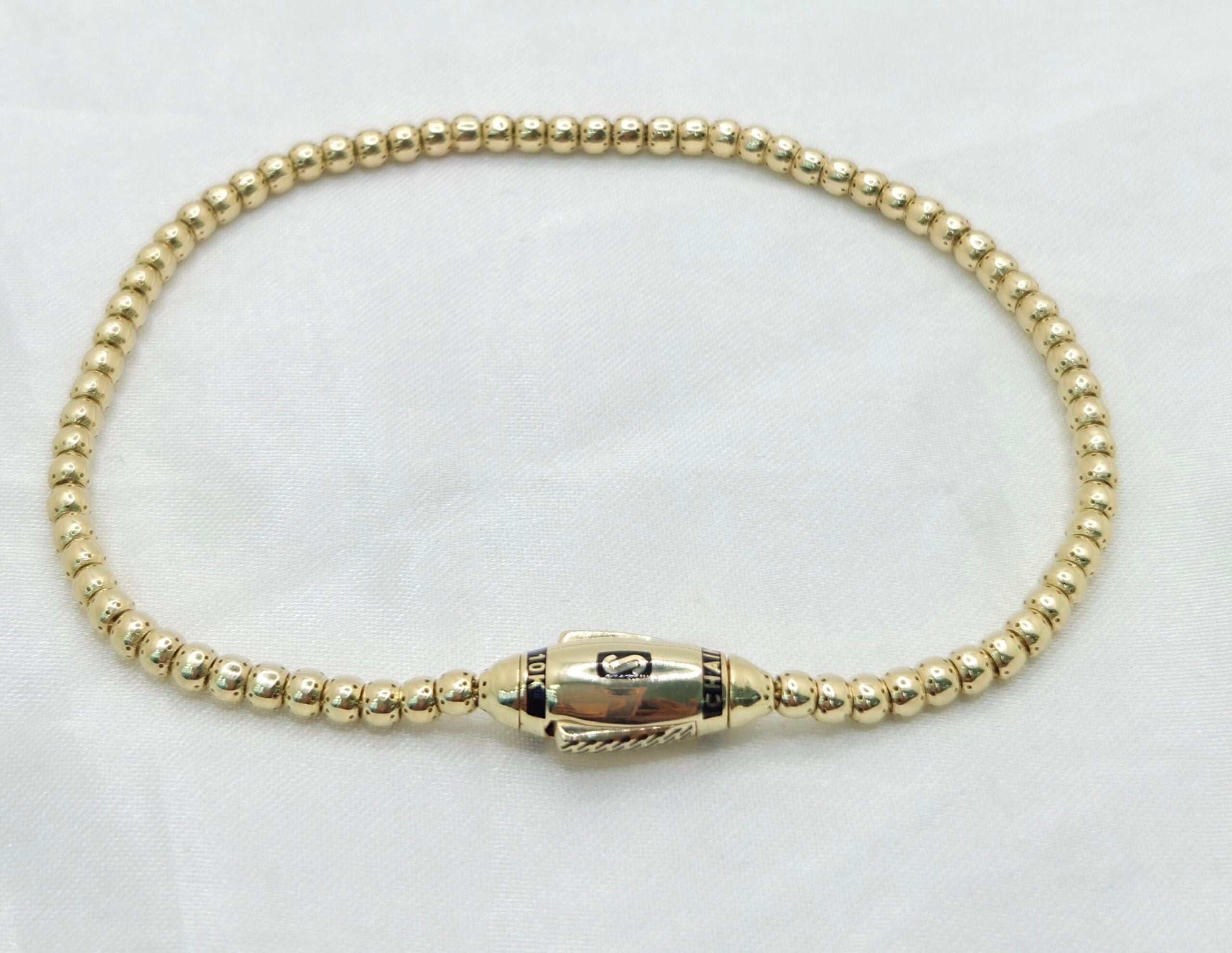 10K CERTIFIED MONACO BEADED BRACELET – 3MM 8" – JY Jewelry Wholesale