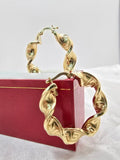14K GREEK DESING CROOKED HOOPS EARRINGS – 4 – JY Jewelry Wholesale