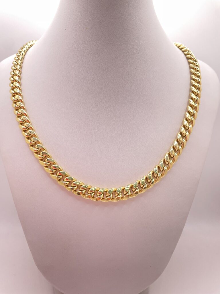 10K SEMISOLID MIAMI CUBAN CHAIN 26" 8MM 39.7GR – JY Jewelry Wholesale