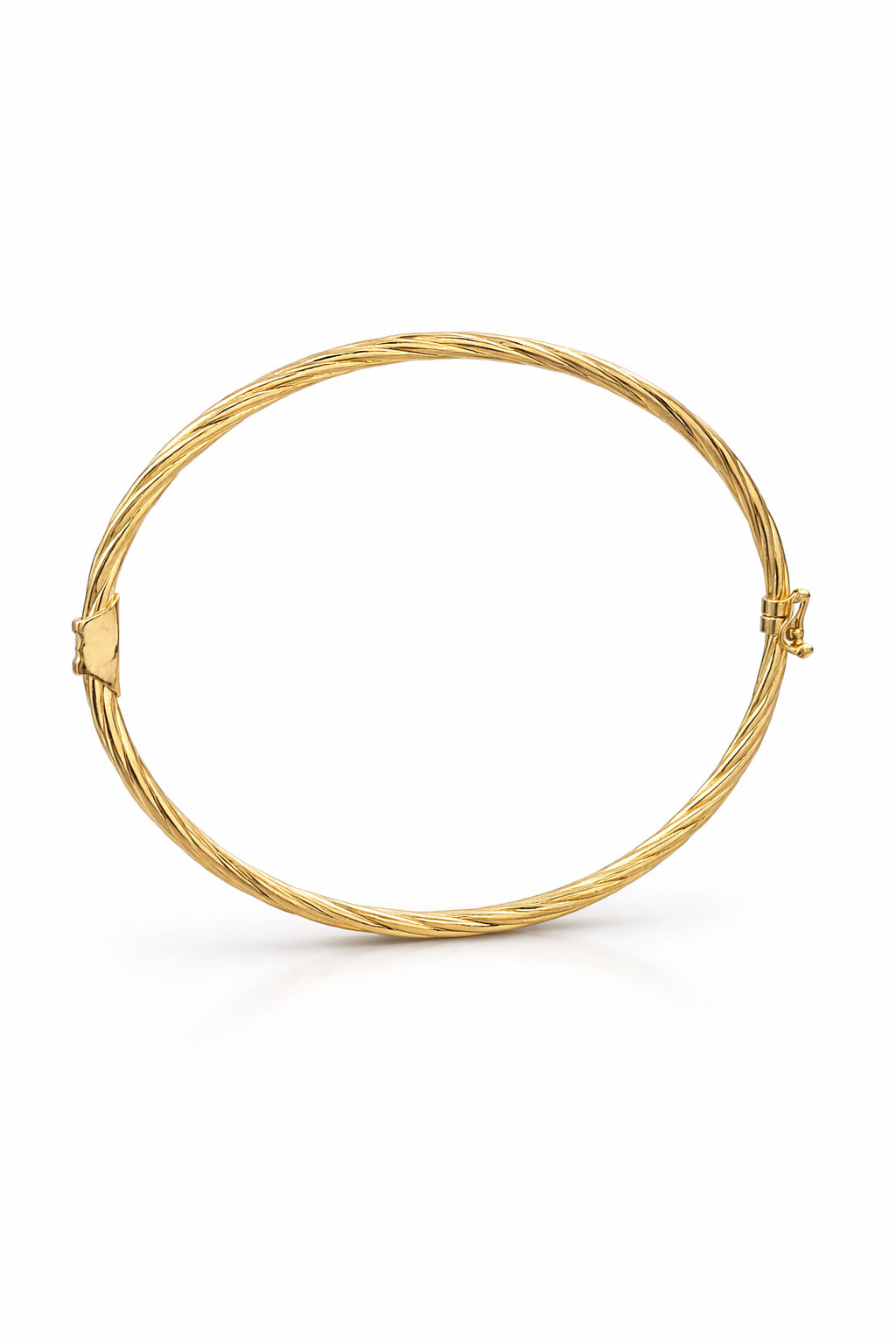 10K YELLOW GOLD ROPE DESIGN BANGLE – 3MM – JY Jewelry Wholesale