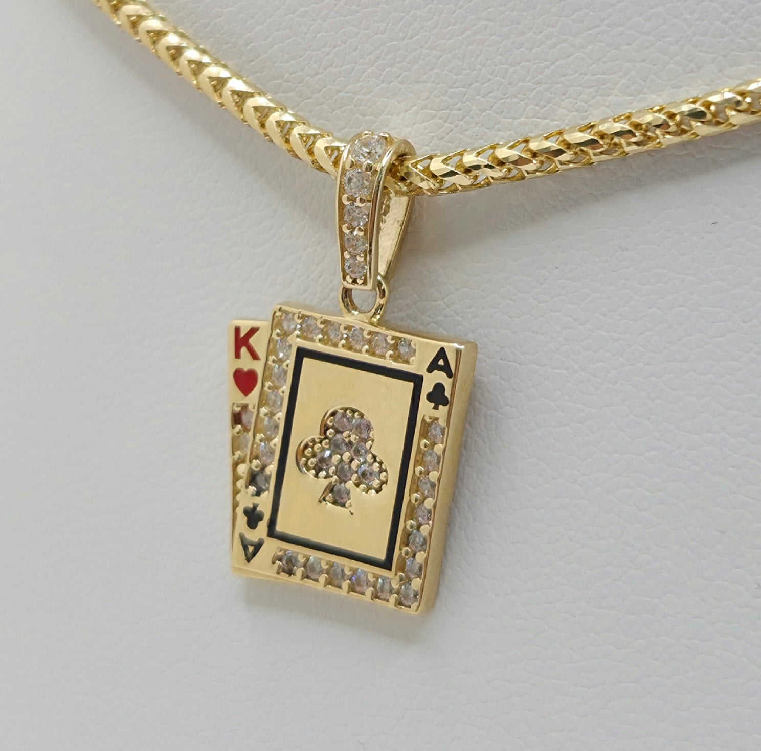14K SMALL POKER PENDANT – JY Jewelry Wholesale