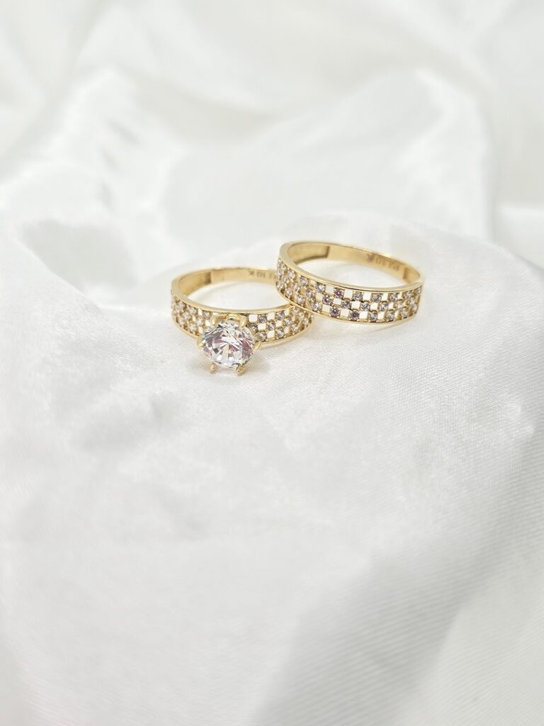 10K CZ NET WOMEN'S ENGAGEMENT RING – 7 – JY Jewelry Wholesale