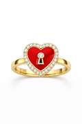 10K RED HEART RING – 8 – JY Jewelry Wholesale