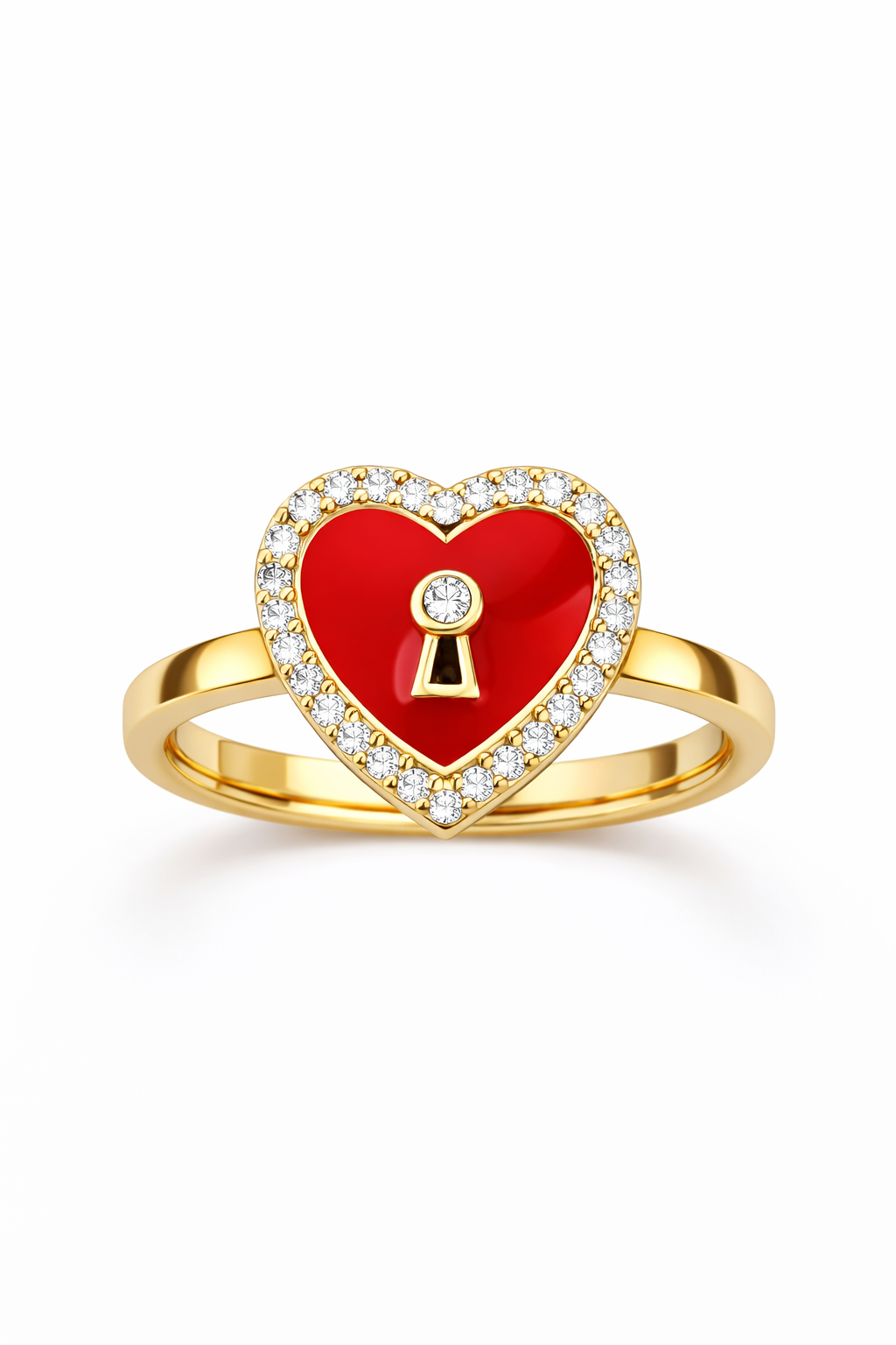 10K RED HEART RING – 8 – JY Jewelry Wholesale
