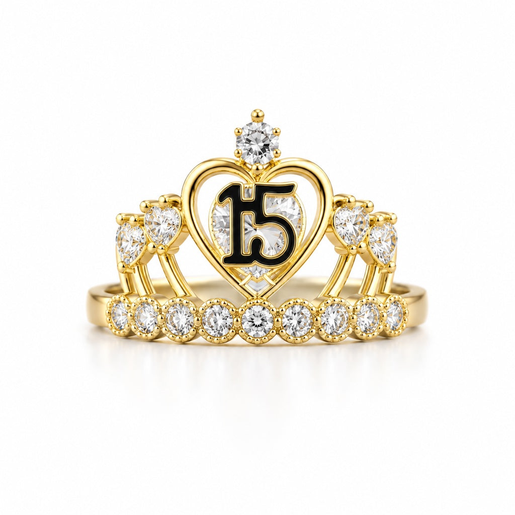 10K 15ANERA CROWN RING – 8 – JY Jewelry Wholesale