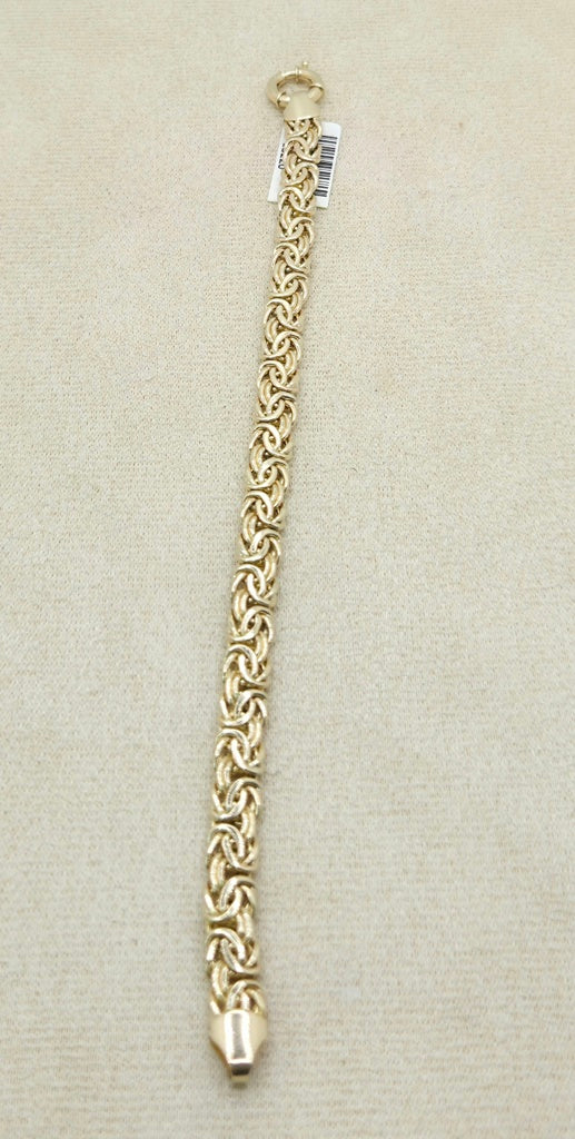 10K BYZENTINE BRACELET – 7" 7MM – JY Jewelry Wholesale