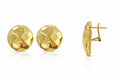 10K LARGE VINATGE ROUND ASYMETRIC OMEGA BACK EARRINGS – JY Jewelry Wholesale