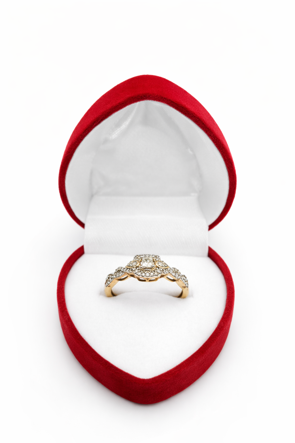 10K DELICATE SQUARE DIAMOND PROMISSE RING – 7/ 0.33CT – JY Jewelry Wholesale