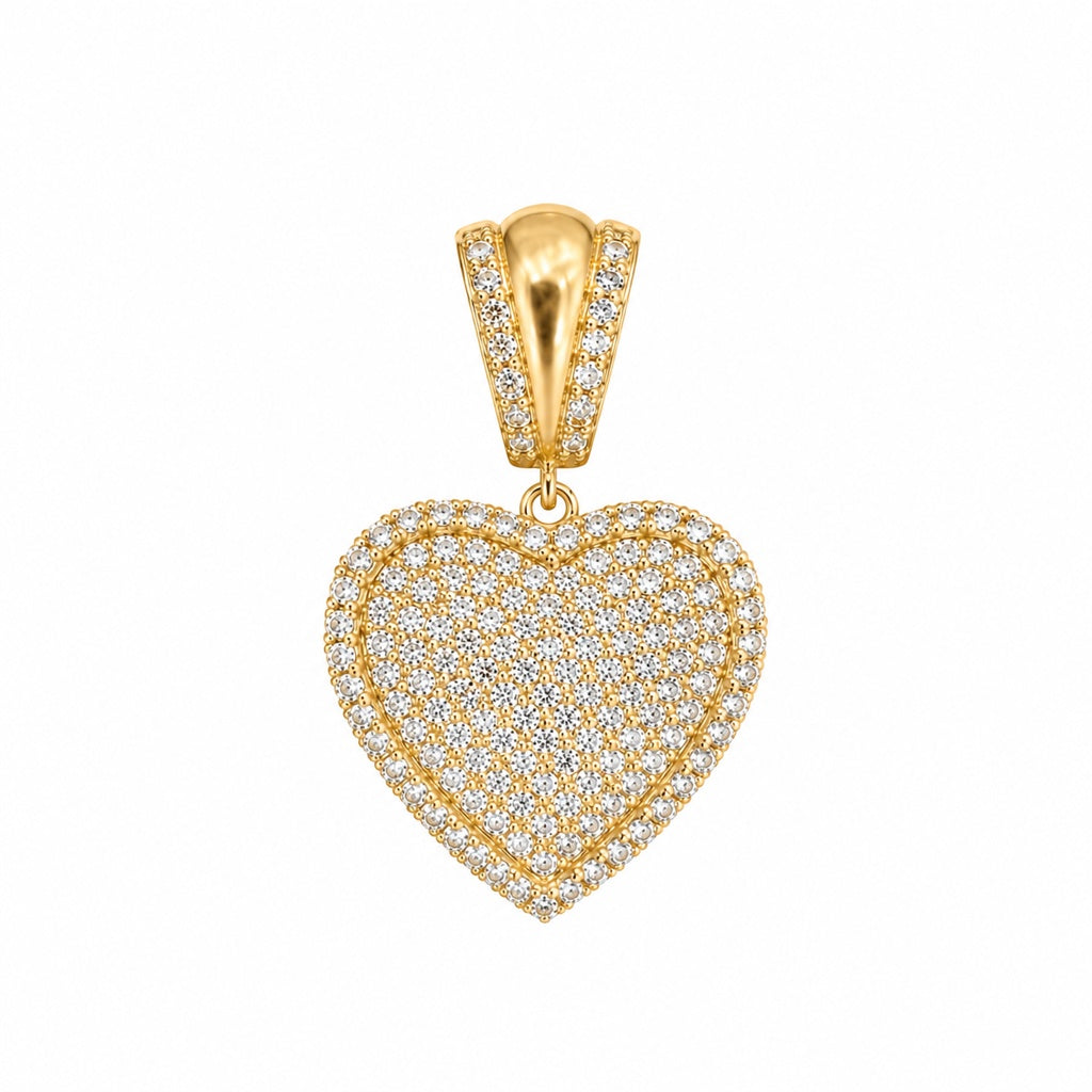10K CZ PENDANT HEART – JY Jewelry Wholesale