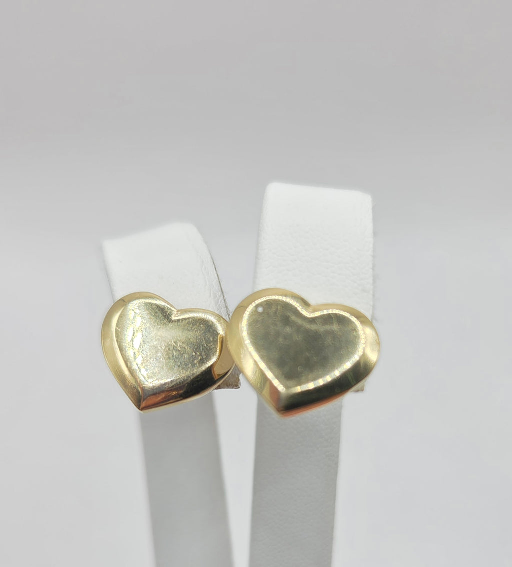 10K MODERN PLAIN HEART EARRING – JY Jewelry Wholesale