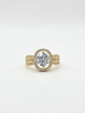 14K ELEGANT OVAL DESIGN PROMISE RING – 7 – JY Jewelry Wholesale